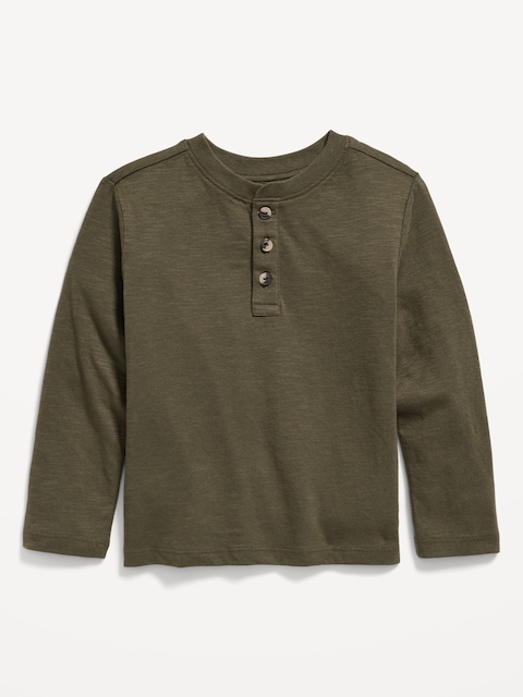 Long-Sleeve Henley T-Shirt for Toddler Boys - Secret Garden