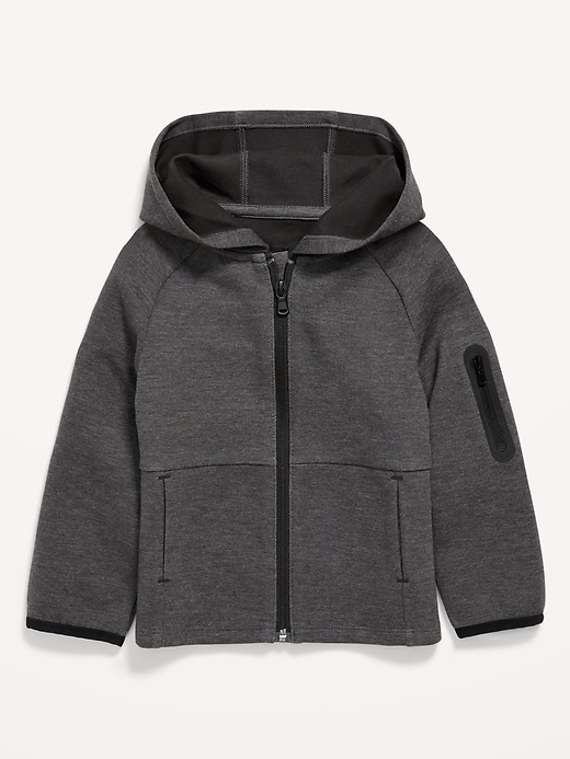 Image number 2 showing, Oversized Dynamic Fleece Zip-Front Hoodie for Toddler Boys