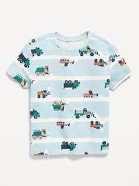 Image number 1 showing, Printed Short-Sleeve T-Shirt for Toddler Boys