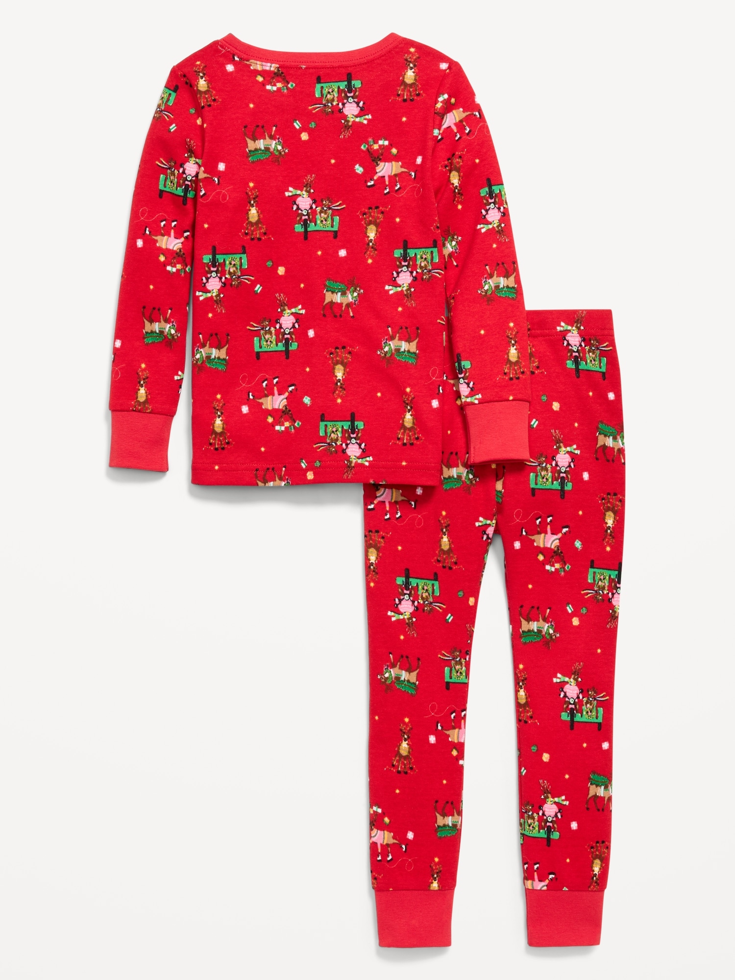 Printed Snug-Fit Pajama Set for Toddler & Baby