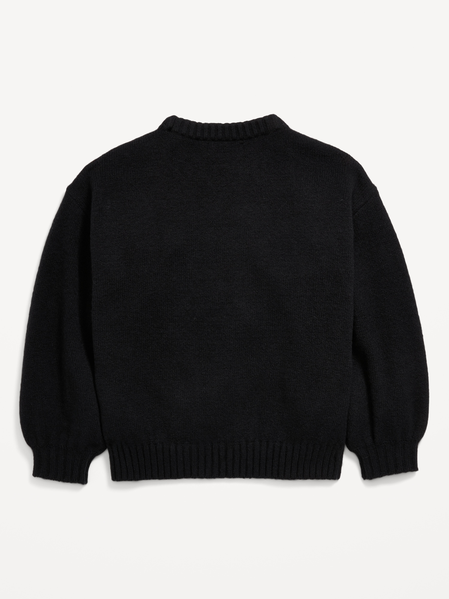 Oversized Valentine's Day Graphic Sweater for Girls