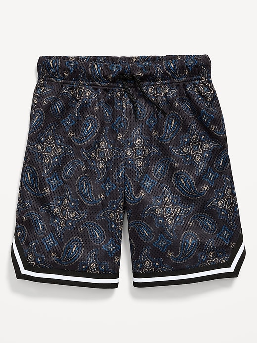 Image number 4 showing, Printed Mesh Basketball Shorts for Boys (At Knee)