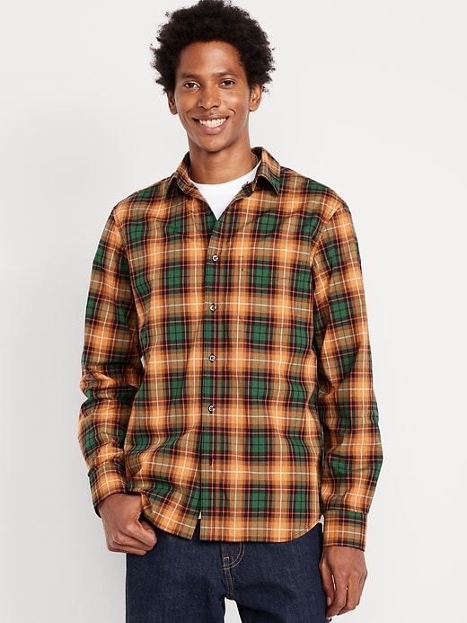 Image number 1 showing, Classic Fit Everyday Plaid Poplin Shirt