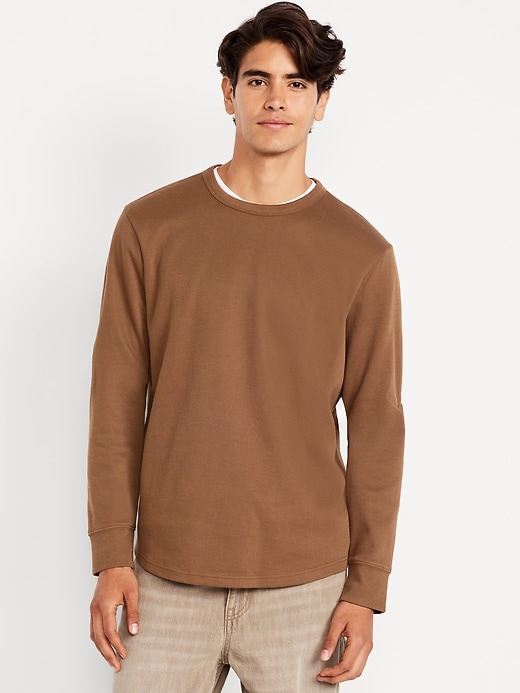 Image number 1 showing, Long-Sleeve French Rib T-Shirt