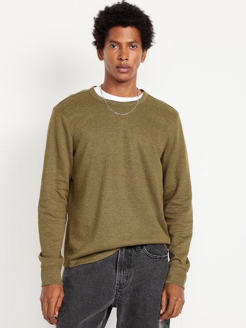 Long-Sleeve French Rib T-Shirt - Avocado Oil