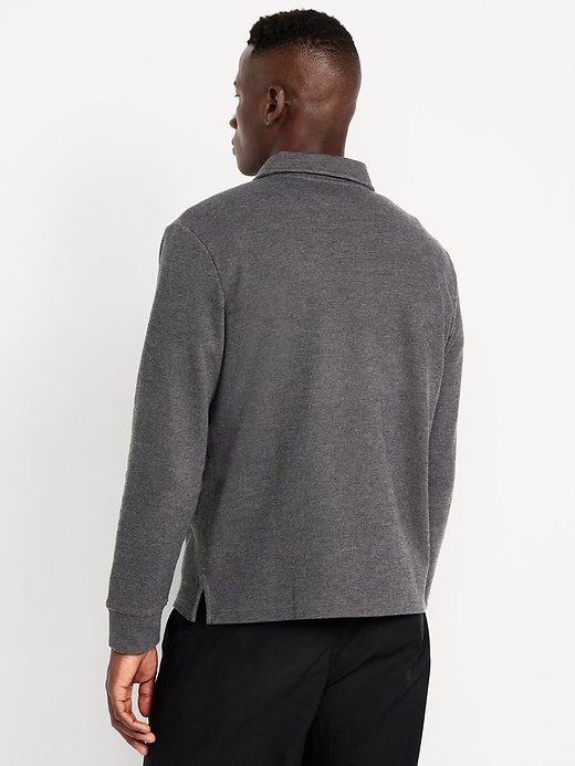 Image number 2 showing, Long-Sleeve French Rib Polo