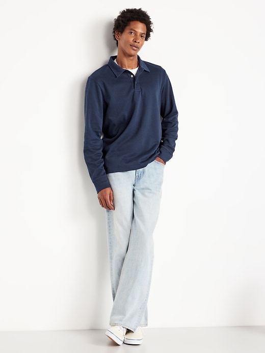 Image number 3 showing, Long-Sleeve French Rib Polo