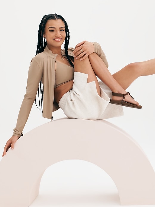 Image number 3 showing, StudioSmooth Crop Full Zip