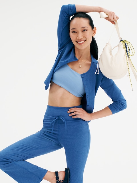 CloudComfy Cropped Cardigan - Laundered Blue