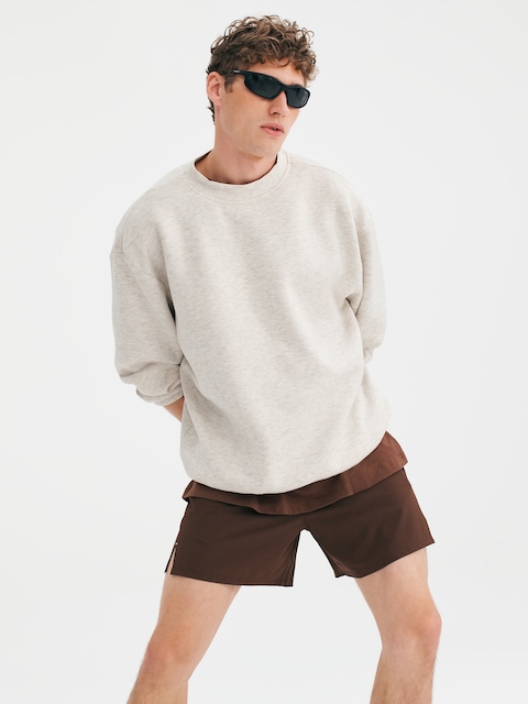 Bounce Fleece Oversized Sweatshirt - Oatmeal Heather