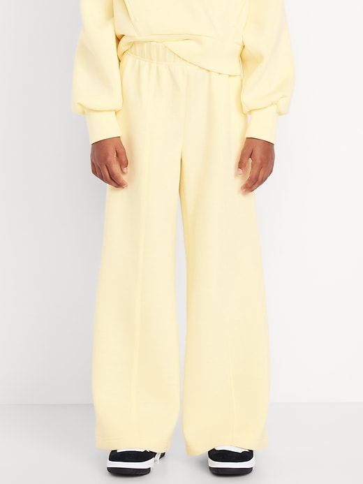 Image number 5 showing, High-Waisted Bounce Fleece Wide-Leg Sweatpants for Girls