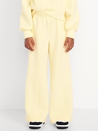Image number 5 showing, High-Waisted Bounce Fleece Wide-Leg Sweatpants for Girls