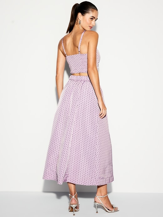Image number 2 showing, The Occasion by Old Navy High-Waisted Taffeta Midi Skirt