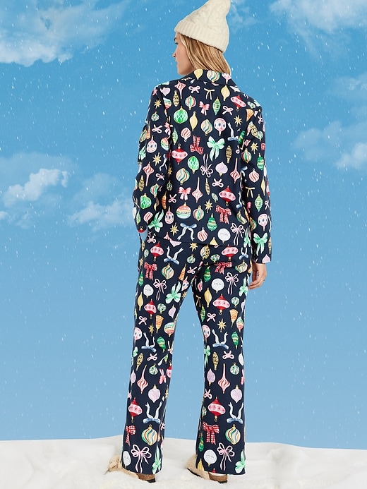 Image number 6 showing, Printed Flannel Pajama Pant Set for Women