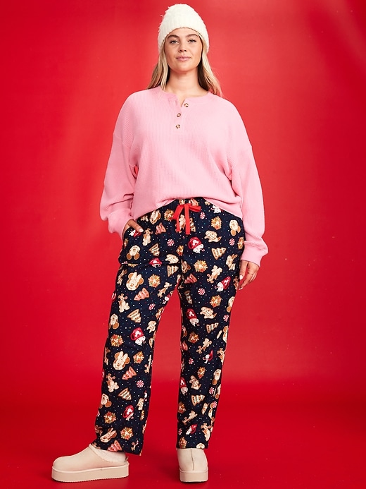Image number 7 showing, Old Navy x Disney Mid-Rise Printed Flannel Pajama Pants for Women