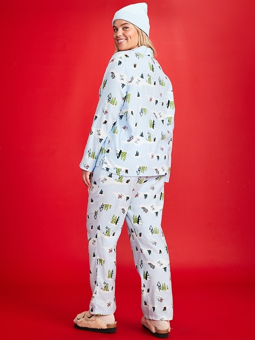 Image number 8 showing, Old Navy x Star Wars Printed Flannel Pajama Set for Women