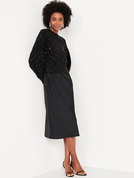 Image number 3 showing, SoSoft Crew-Neck Sequin Sweater