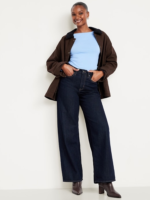 Image number 3 showing, Snug Long-Sleeve Boat-Neck T-Shirt