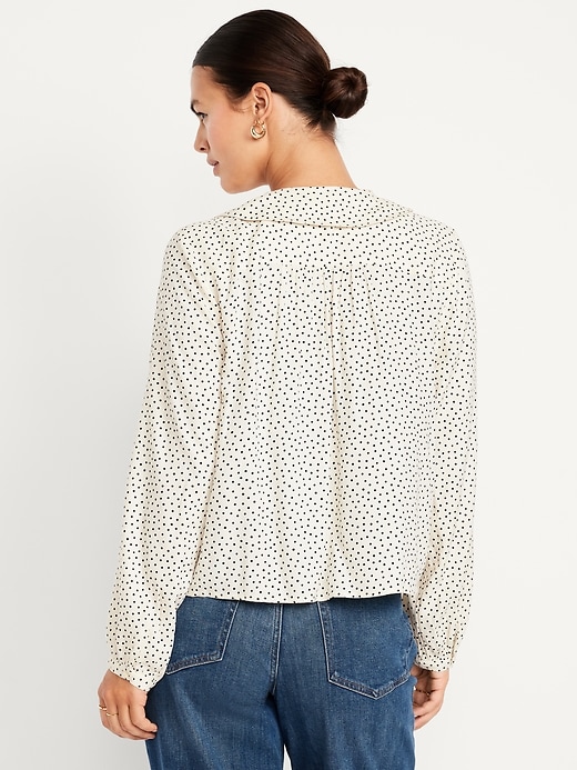 Image number 6 showing, Crepe Button-Down Top