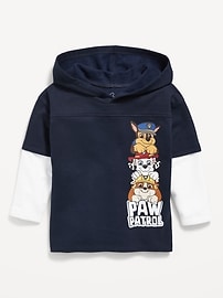 Image number 1 showing, Paw Patrol™ Oversized Unisex Graphic Hoodie for Toddler