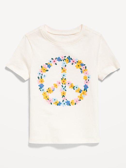 Image number 1 showing, Short-Sleeve Graphic T-Shirt for Toddler Girls