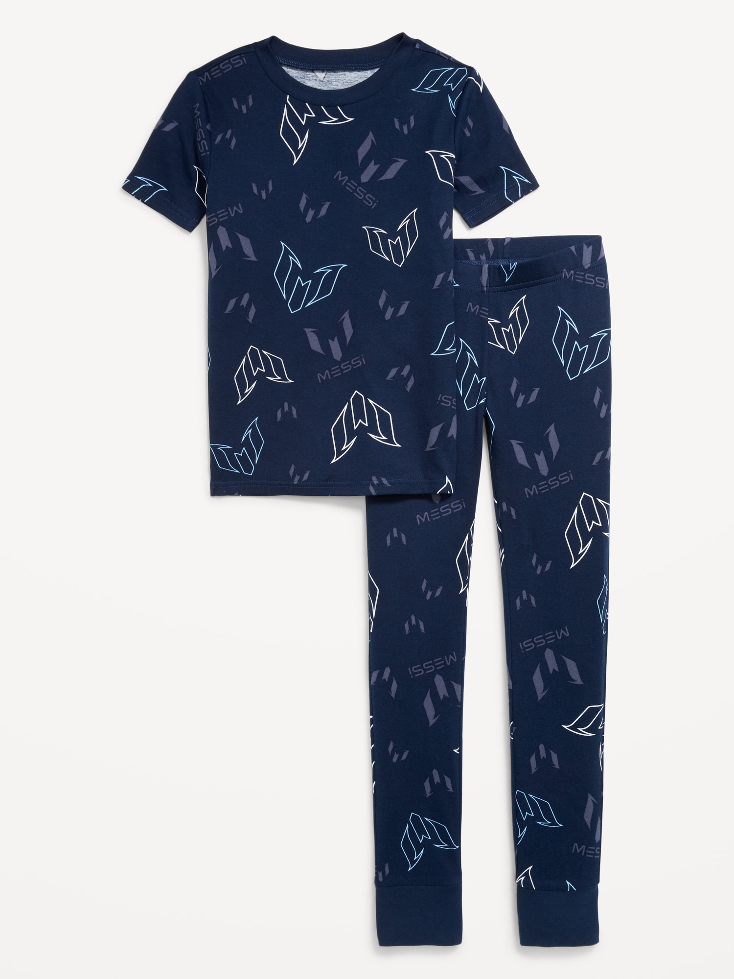 Messi™ Gender-Neutral Snug-Fit Graphic Pajama Set for Kids
