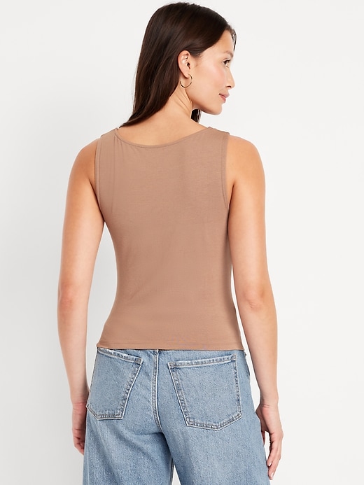 Image number 2 showing, Cowl-Neck Twist-Strap Top