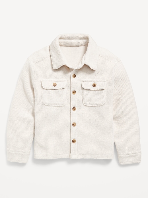 Image number 1 showing, Long-Sleeve Unisex Textured-Knit Shirt for Toddler