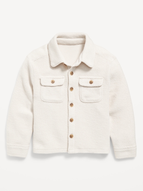 Long-Sleeve Unisex Textured-Knit Shirt for Toddler