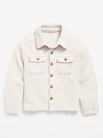 Image number 1 showing, Long-Sleeve Unisex Textured-Knit Shirt for Toddler