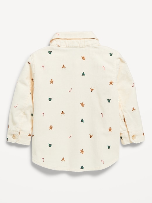 Image number 2 showing, Printed Long-Sleeve Corduroy Shirt for Baby