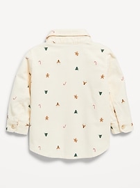 Image number 2 showing, Printed Long-Sleeve Corduroy Shirt for Baby
