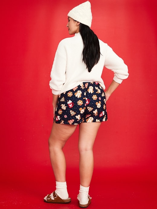 Image number 6 showing, Old Navy x Disney Mickey Mouse & Friends Printed Flannel Boxer Shorts for Women