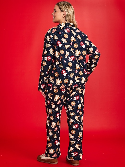 Image number 8 showing, Old Navy x Disney Mickey Mouse & Friends Printed Flannel Pajama Set for Women