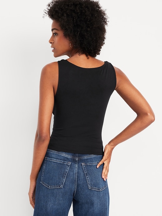 Image number 2 showing, Cowl-Neck Twist-Strap Top