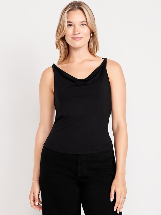 Image number 4 showing, Cowl-Neck Twist-Strap Top