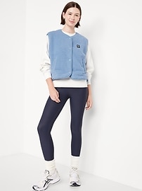 Image number 3 showing, Loose Snap-Front Sherpa Vest