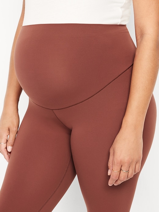 Image number 5 showing, Maternity Full Panel StudioSmooth 7/8 Leggings