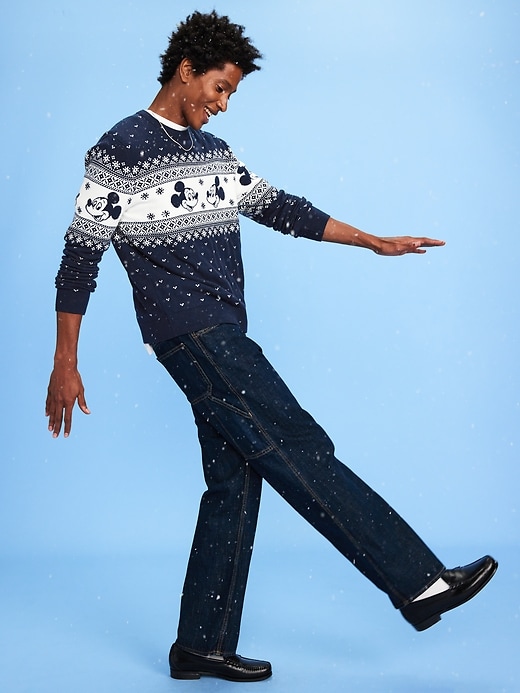 Image number 1 showing, Old Navy x Disney Mickey Mouse SoSoft Lite Fair Isle Sweater