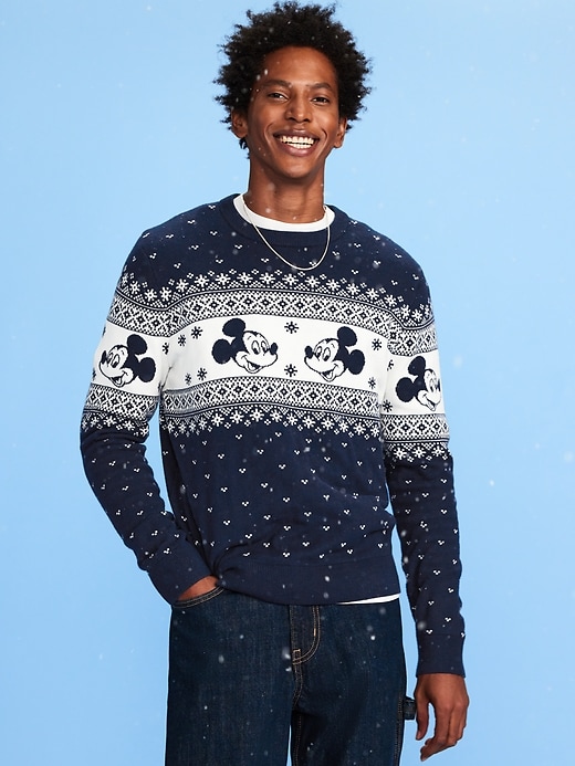 Image number 3 showing, Old Navy x Disney Mickey Mouse SoSoft Lite Fair Isle Sweater