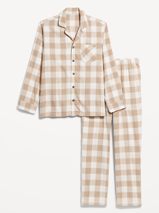 Image number 2 showing, Plaid Flannel Pajama Set for Men