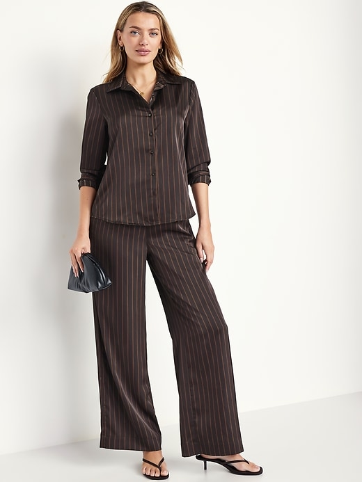 Image number 3 showing, Satin Button-Down Shirt