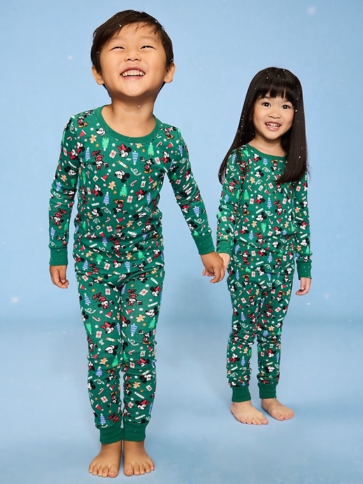 Image number 1 showing, Old Navy x Disney Unisex Graphic Snug-Fit Pajama Set for Toddler & Baby