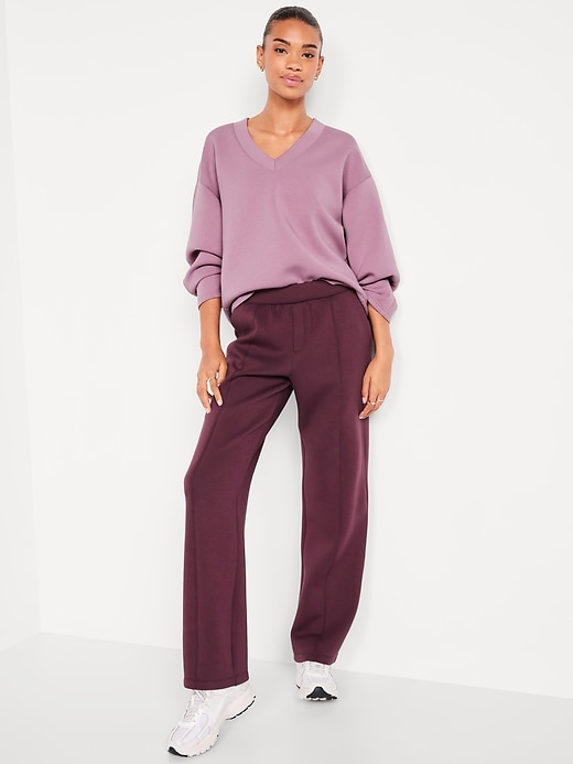 Image number 3 showing, Bounce Fleece V-Neck Cocoon Sweatshirt