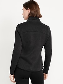 Image number 2 showing, Sweater-Knit Fleece Zip Jacket