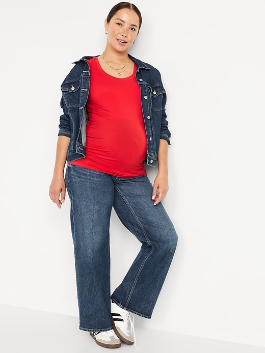 Image number 3 showing, Maternity Scoop-Neck T-Shirt