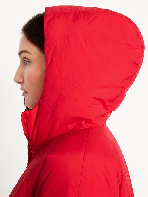 Image number 5 showing, Water-Resistant Cropped Zip Puffer Jacket