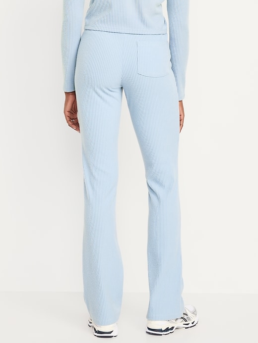 Image number 2 showing, Extra High Waisted Sweater Ribbed Flare Pant