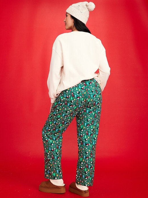 Image number 6 showing, Old Navy x Disney Mid-Rise Printed Flannel Pajama Pants for Women