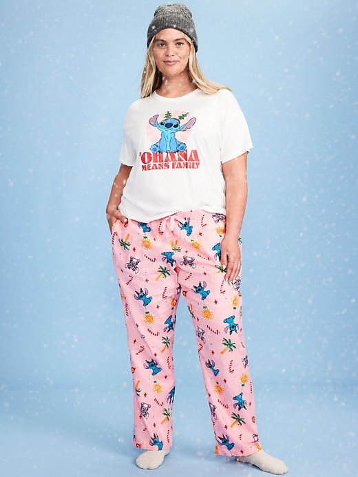 Image number 7 showing, Old Navy x Disney Mid-Rise Printed Flannel Pajama Pants for Women